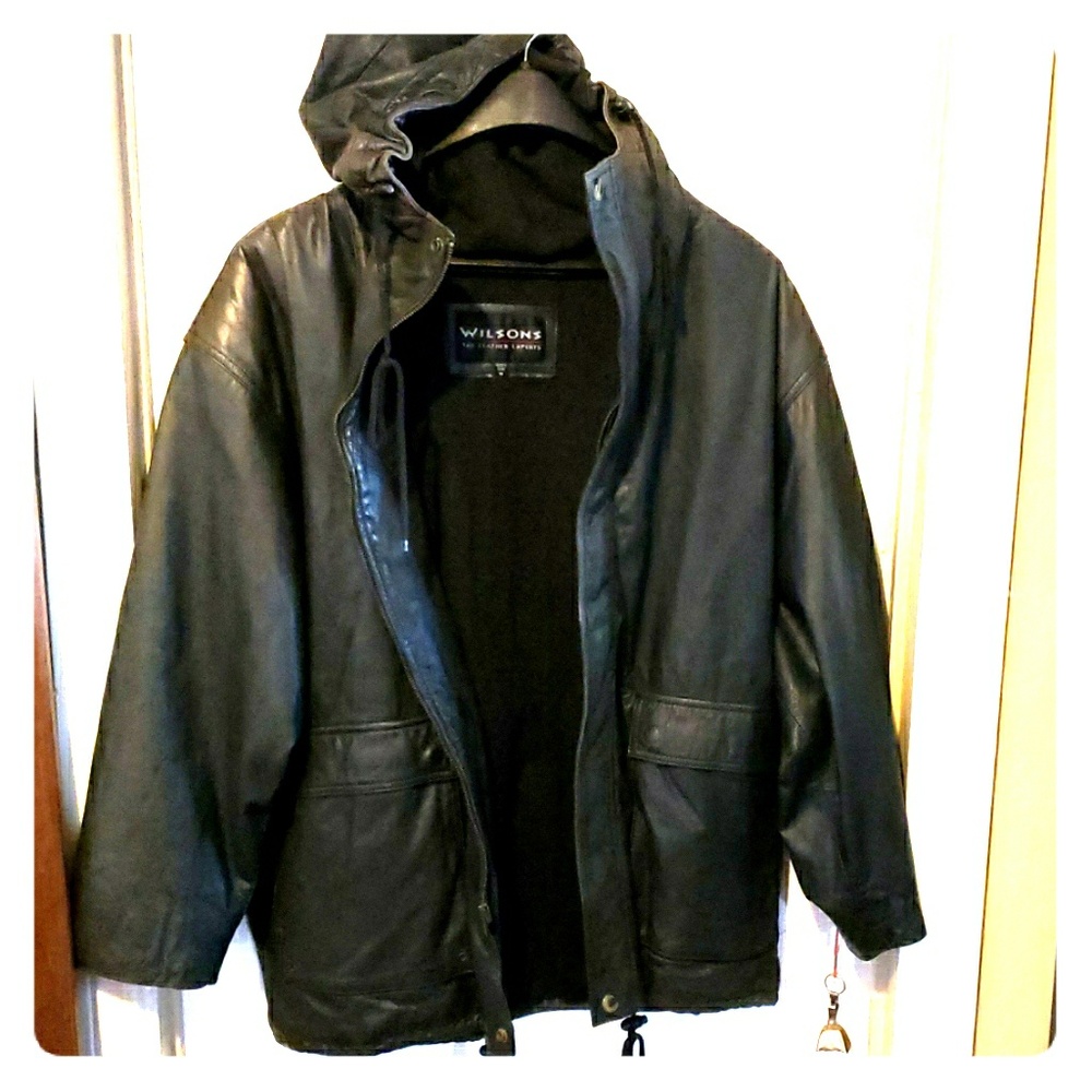 Leather coat